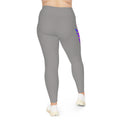 Plus Size Exotic Lyfe Leggings — Retro 'Zyte' Side Graphic High-Waist Active Leggings