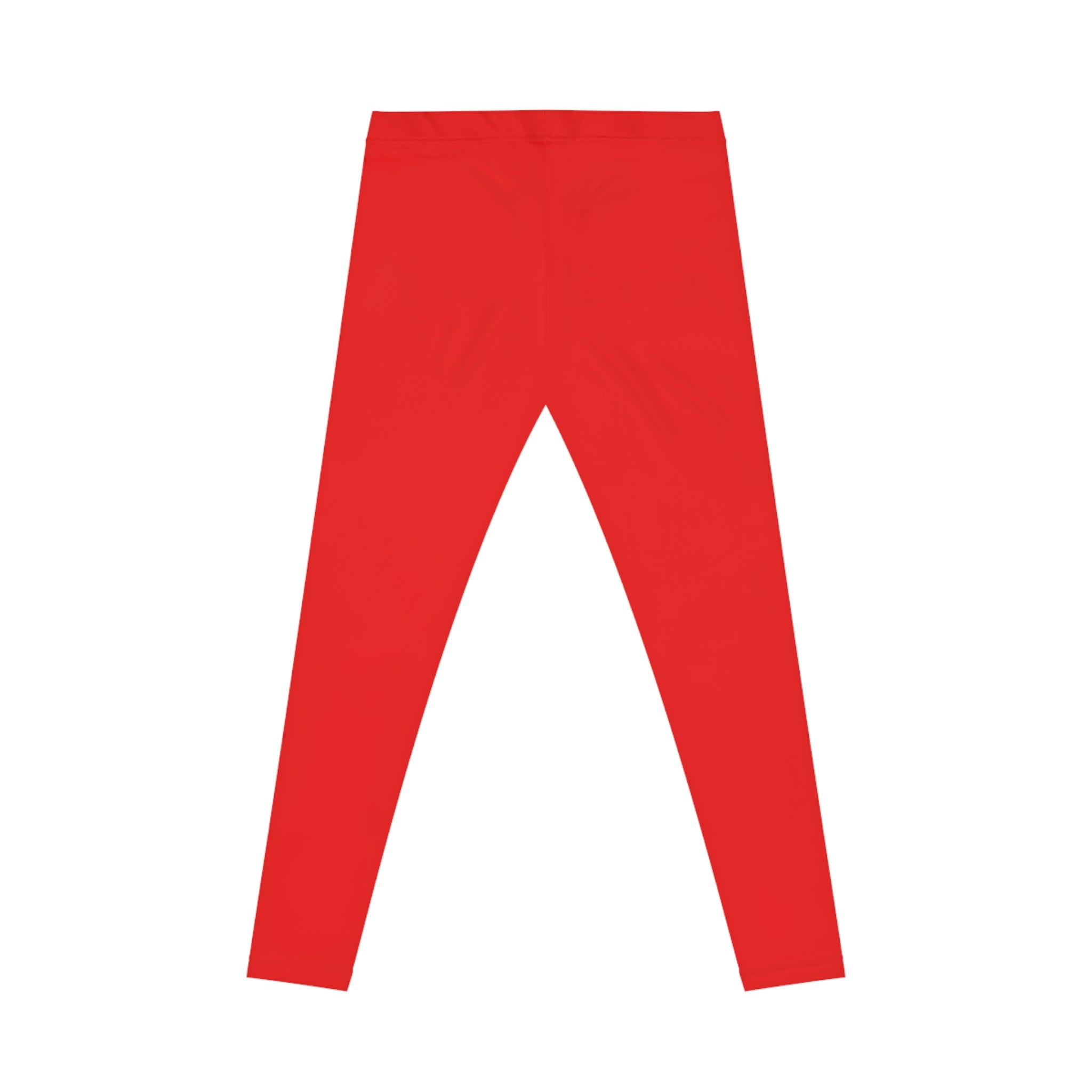 Exotic Lyfe Red Women's Leggings with 'Good Vibes' Crown Logo