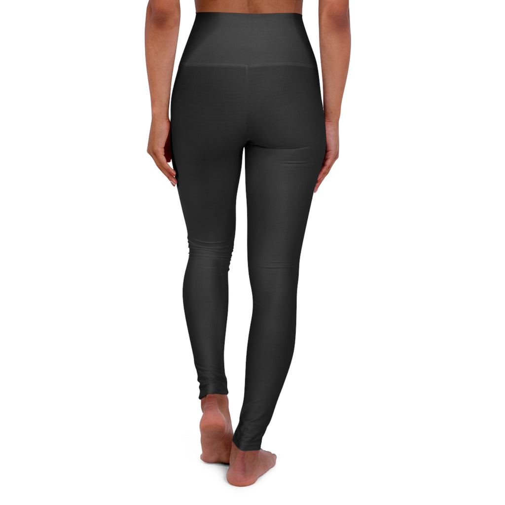 Exotic Lyfe High-Waisted Yoga Leggings — Black Activewear