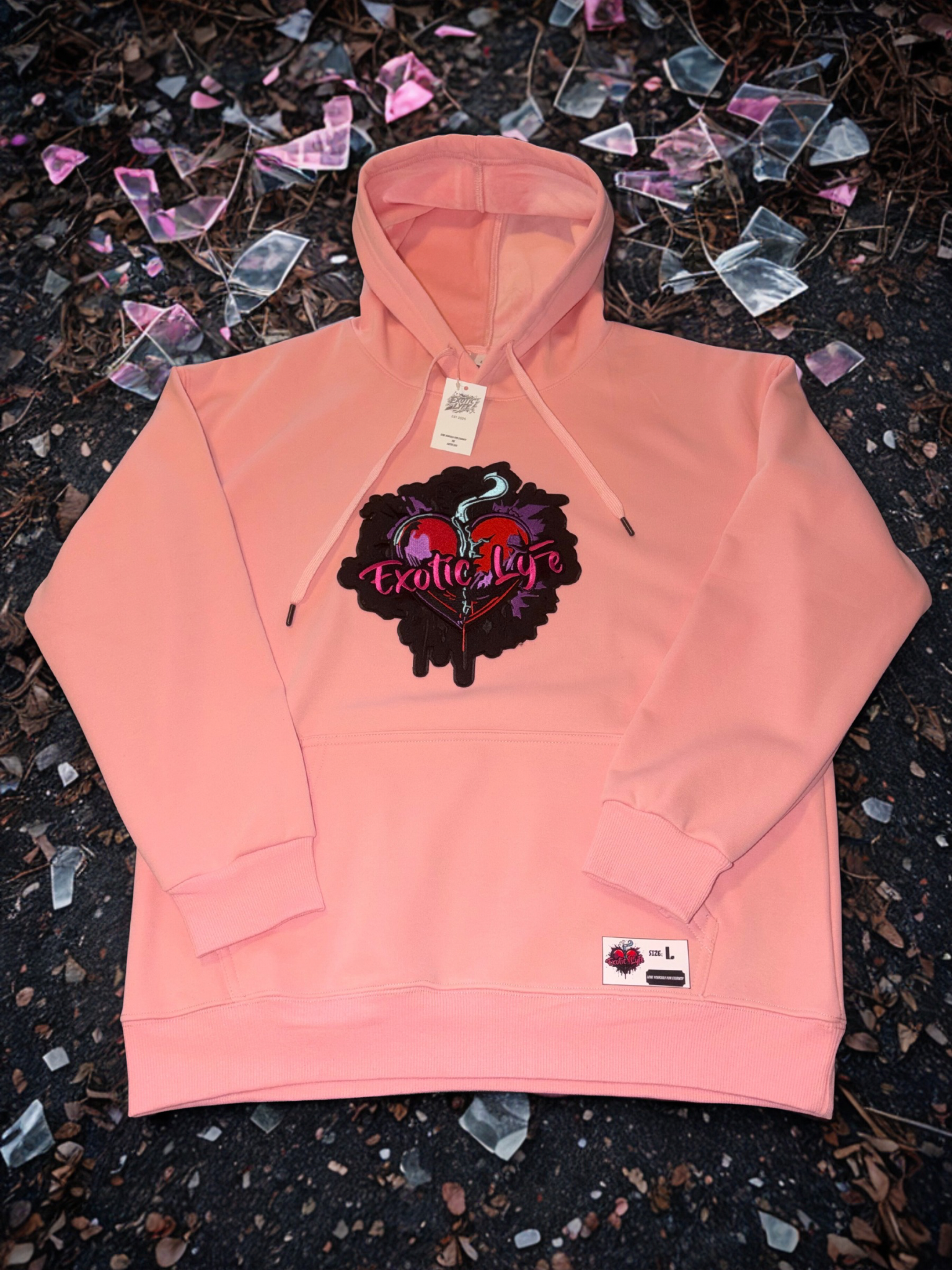 Broken Heart Patch Hoodie