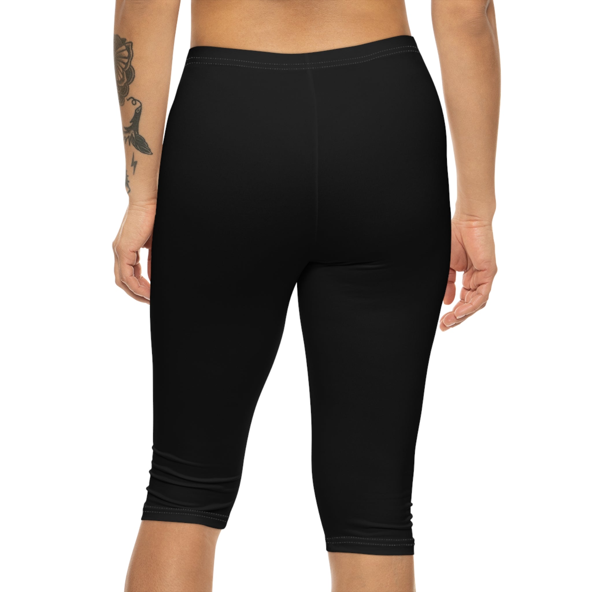 Capri Leggings — EXOTIC LYFE Neon Graphic Cropped Fitness Pants