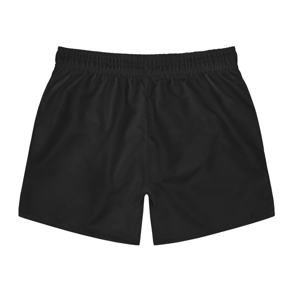 Men's Black 'Exotic Lyfe' Swim Trunks — Lightweight Beach Shorts