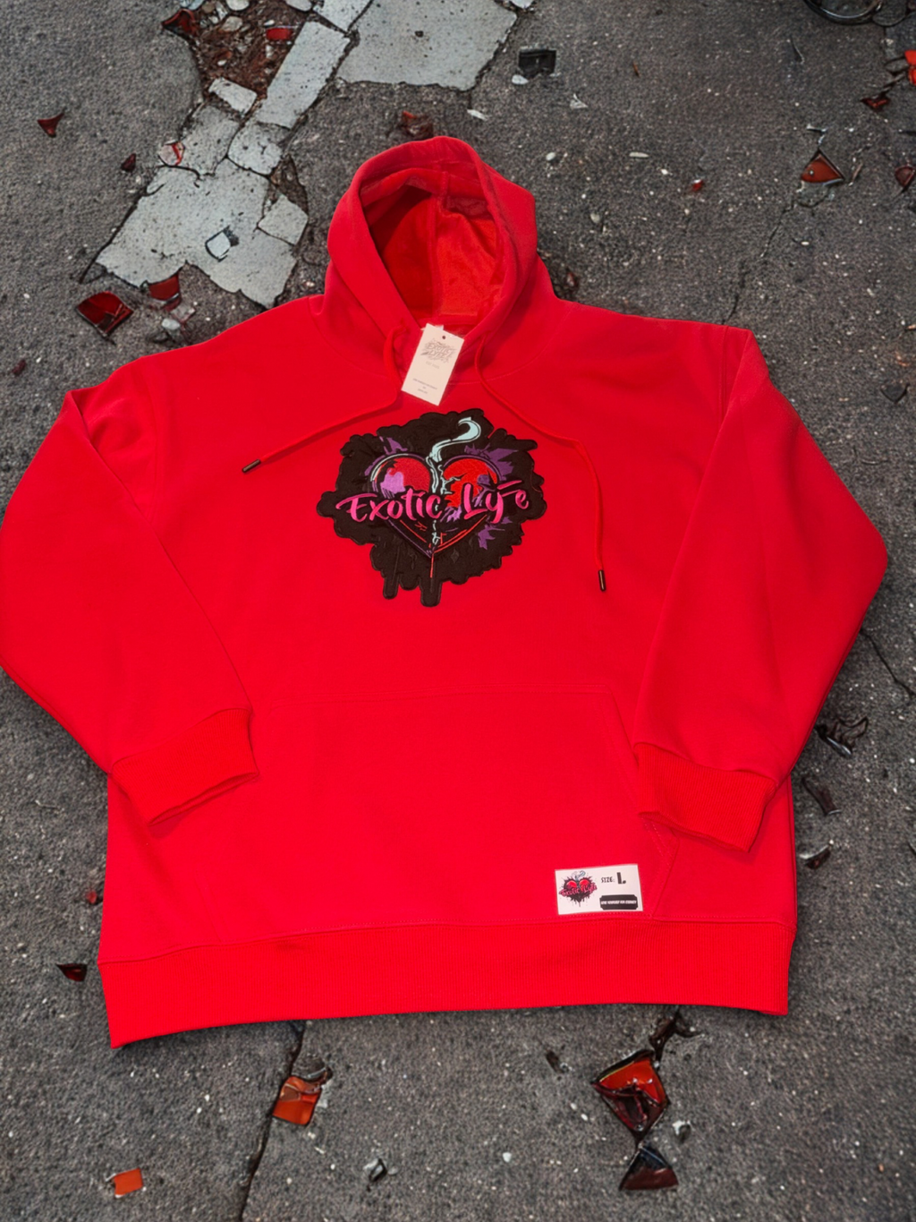 Broken Heart Patch Hoodie