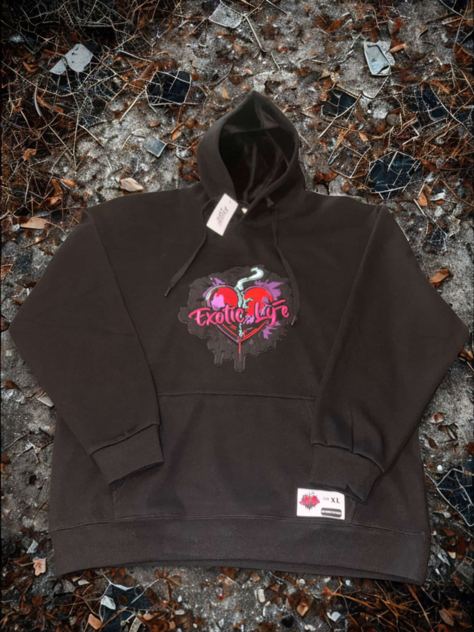 Broken Heart Patch Hoodie